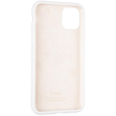 Чехол-силикон оригинал Full Cover Soft Matte iPhone 11 (Белый / White)