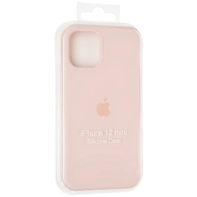 Чехол-силикон оригинал Full Soft Matte iPhone 12 Mini Pink Sand (Класс А)