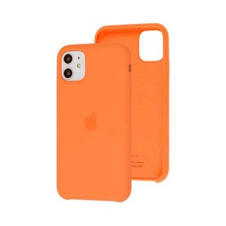 Чехол-силикон оригинал Soft Matte iPhone 11 Papaya (Класс B)