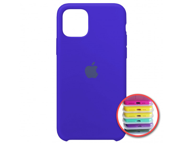 Чехол-силикон оригинал Full Cover Soft Matte iPhone 11 Pro Max, Ultra blue