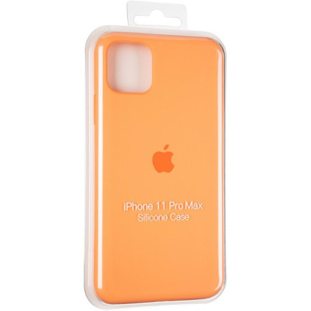 Чехол-силикон оригинал Full Cover Soft Matte iPhone 11 Pro Max Papaya