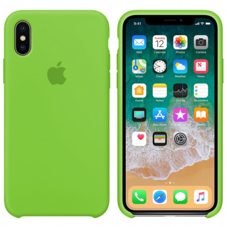 Чехол-силикон оригинал Soft Matte iPhone 11 Lime Green