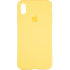 Чехол-силикон оригинал Full Cover Soft Matte iPhone XS Max Canary Yellow (Класс B)