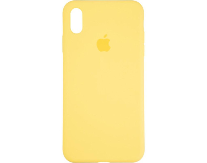 Чехол-силикон оригинал Full Cover Soft Matte iPhone XS Max, Canary yellow