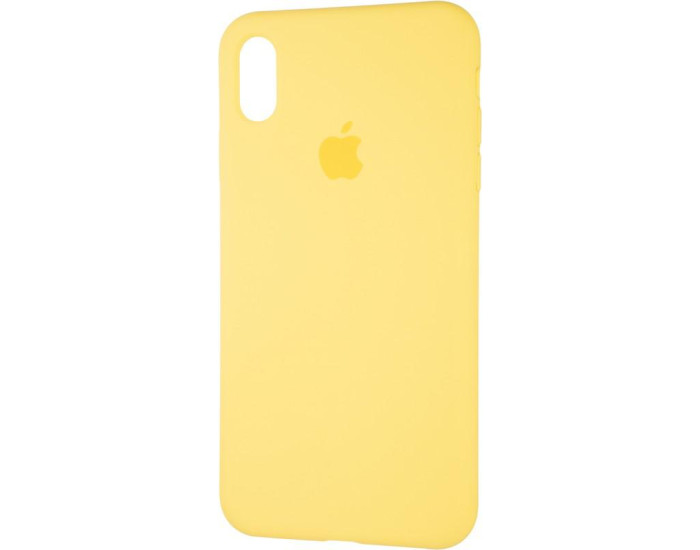 Чехол-силикон оригинал Full Cover Soft Matte iPhone XS Max, Canary yellow