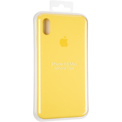 Чехол-силикон оригинал Full Cover Soft Matte iPhone XS Max Canary Yellow (Класс А)
