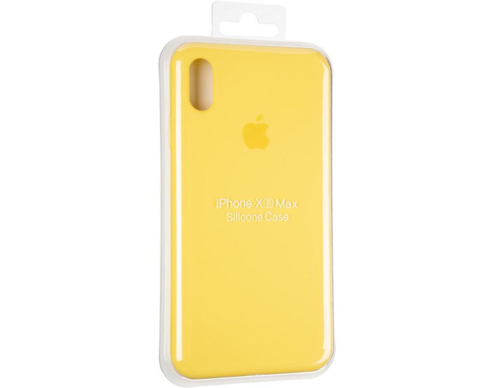 Чехол-силикон оригинал Full Cover Soft Matte iPhone XS Max, Canary yellow