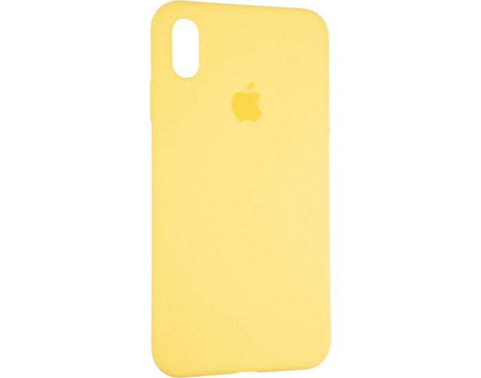 Чехол-силикон оригинал Full Cover Soft Matte iPhone XS Max, Canary yellow