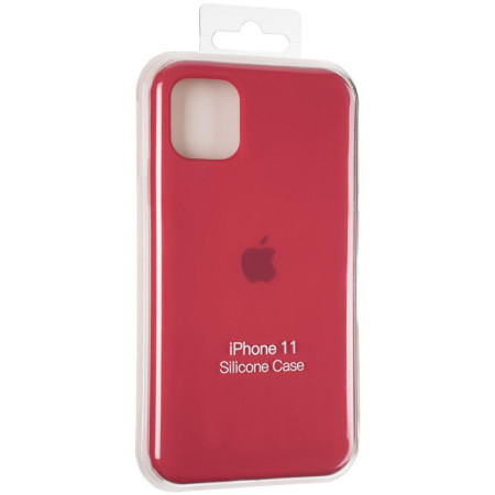 Чехол-силикон оригинал Full Cover Soft Matte iPhone 11 Garnet