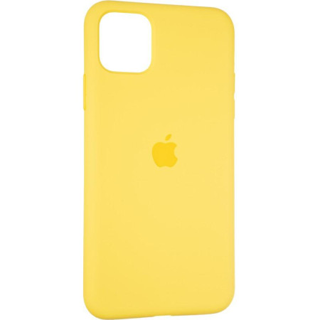Чехол-силикон оригинал Full Cover Soft Matte iPhone 11 Pro Max Canary Yellow