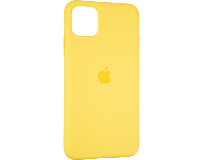 Чехол-силикон оригинал Full Cover Soft Matte iPhone 11 Pro Max, Canary yellow