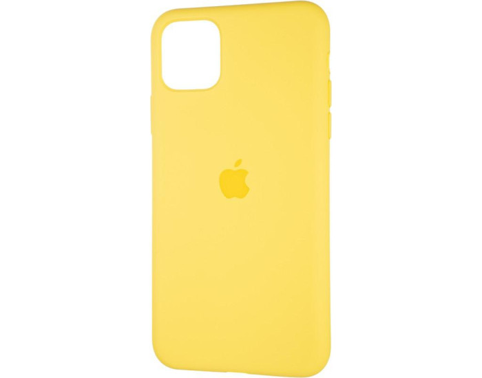 Чехол-силикон оригинал Full Cover Soft Matte iPhone 11 Pro Max, Canary yellow