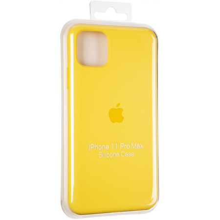 Чехол-силикон оригинал Full Cover Soft Matte iPhone 11 Pro Max Canary Yellow