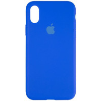 Чехол-силикон оригинал Full Soft Matte iPhone X / XS Sapphire Blue