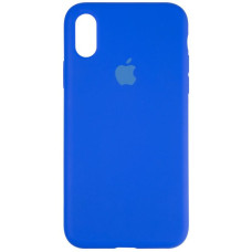Чехол-силикон оригинал Full Soft Matte iPhone X / XS Sapphire Blue