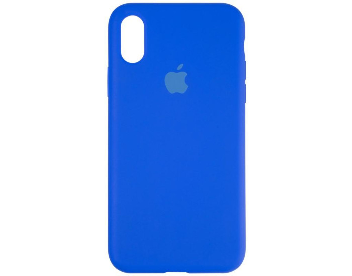 Чехол-силикон оригинал Full Soft Matte iPhone X / XS Sapphire Blue