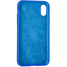 Чехол-силикон оригинал Full Soft Matte iPhone X / XS Sapphire Blue