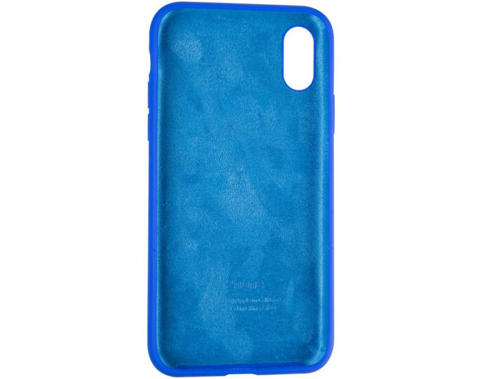 Чехол-силикон оригинал Full Soft Matte iPhone X / XS Sapphire Blue