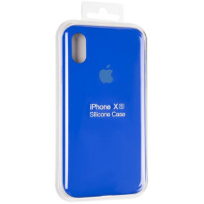Чехол-силикон оригинал Full Soft Matte iPhone X / XS Sapphire Blue