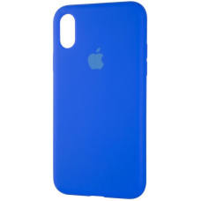 Чехол-силикон оригинал Full Soft Matte iPhone X / XS Sapphire Blue