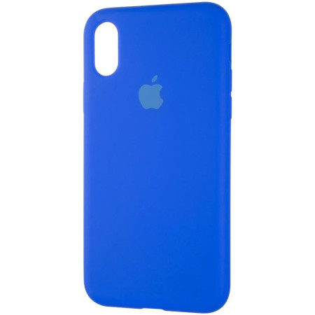 Чехол-силикон оригинал Full Soft Matte iPhone X / XS Sapphire Blue