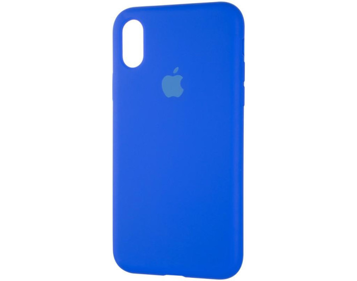 Чехол-силикон оригинал Full Soft Matte iPhone X / XS Sapphire Blue