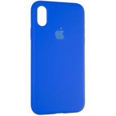 Чехол-силикон оригинал Full Soft Matte iPhone X / XS Sapphire Blue