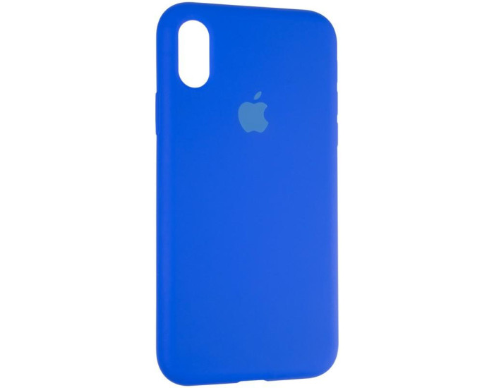 Чехол-силикон оригинал Full Soft Matte iPhone X / XS Sapphire Blue