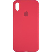 Чехол-силикон оригинал Full Cover Soft Matte iPhone XS Max Garnet