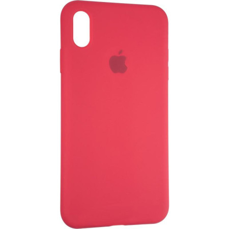 Чехол-силикон оригинал Full Cover Soft Matte iPhone XS Max Garnet