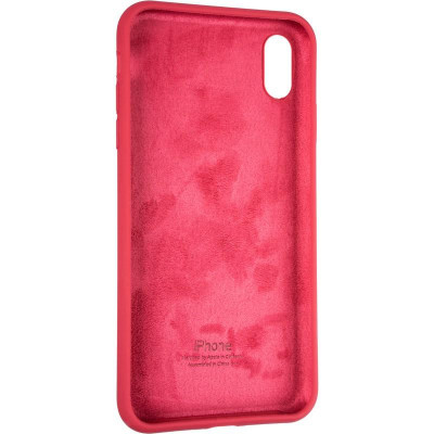 Чехол-силикон оригинал Full Cover Soft Matte iPhone XS Max Garnet
