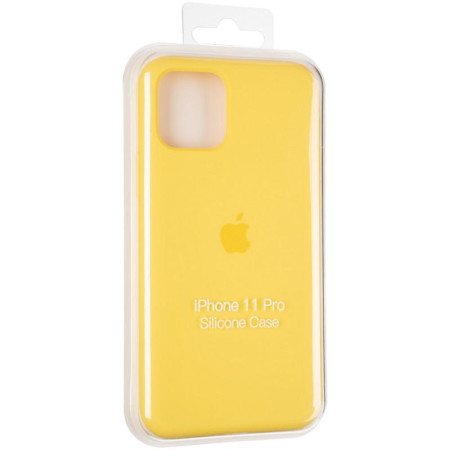 Чехол-силикон оригинал Full Soft Matte iPhone 11 Pro Canary yellow