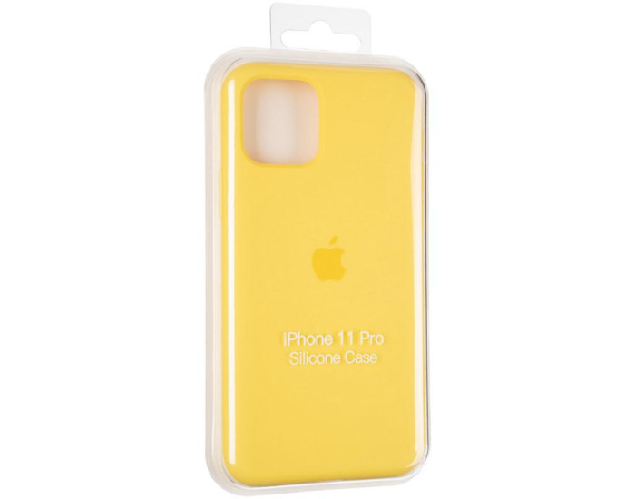 Чехол-силикон оригинал Full Soft Matte iPhone 11 Pro, Canary yellow