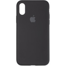 Чехол-силикон оригинал Full Soft Matte iPhone X / XS Black (Класс B)