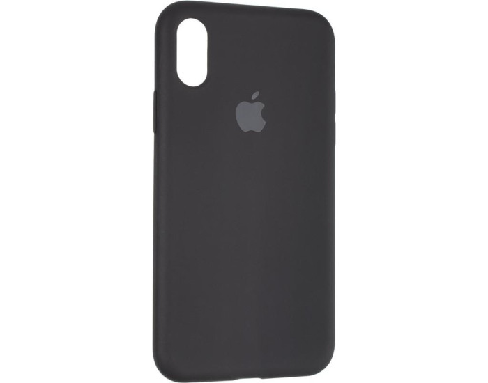 Чехол-силикон оригинал Full Soft Matte iPhone X / XS Black