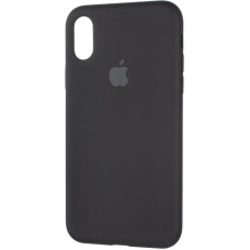 Чехол-силикон оригинал Full Soft Matte iPhone X / XS Black