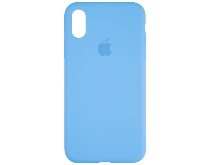 Чехол-силикон оригинал Full Soft Matte iPhone X /XS, Marine blue