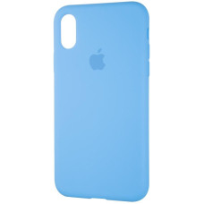 Чехол-силикон оригинал Full Soft Matte iPhone X /XS, Marine blue