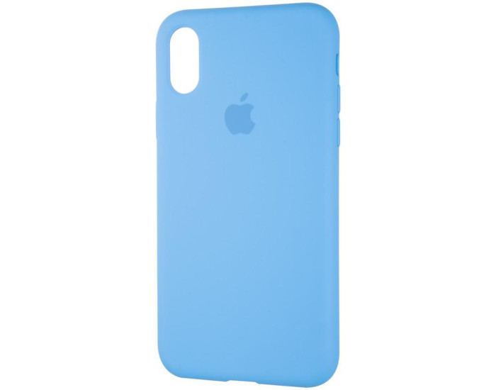 Чехол-силикон оригинал Full Soft Matte iPhone X /XS, Marine blue