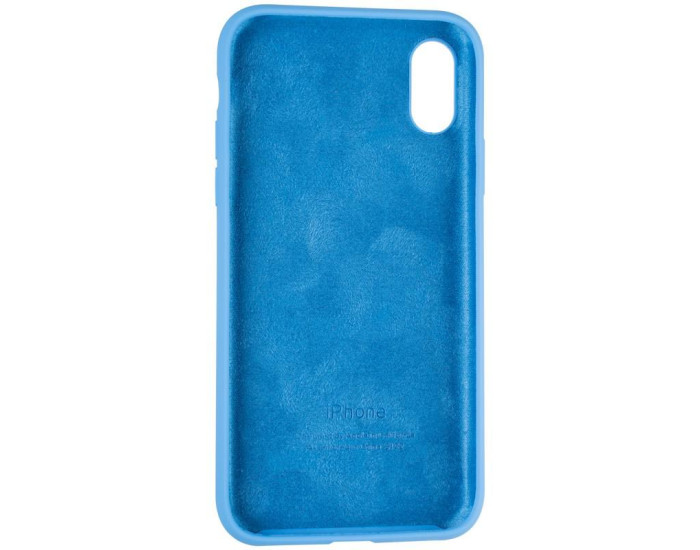 Чехол-силикон оригинал Full Soft Matte iPhone X /XS, Marine blue