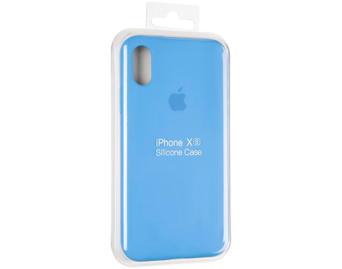 Чехол-силикон оригинал Full Soft Matte iPhone X /XS, Marine blue