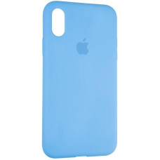 Чехол-силикон оригинал Full Soft Matte iPhone X /XS, Marine blue