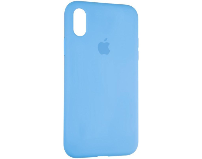 Чехол-силикон оригинал Full Soft Matte iPhone X /XS, Marine blue
