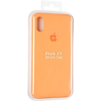 Чехол-силикон оригинал Full Soft Matte iPhone X / XS Papaya