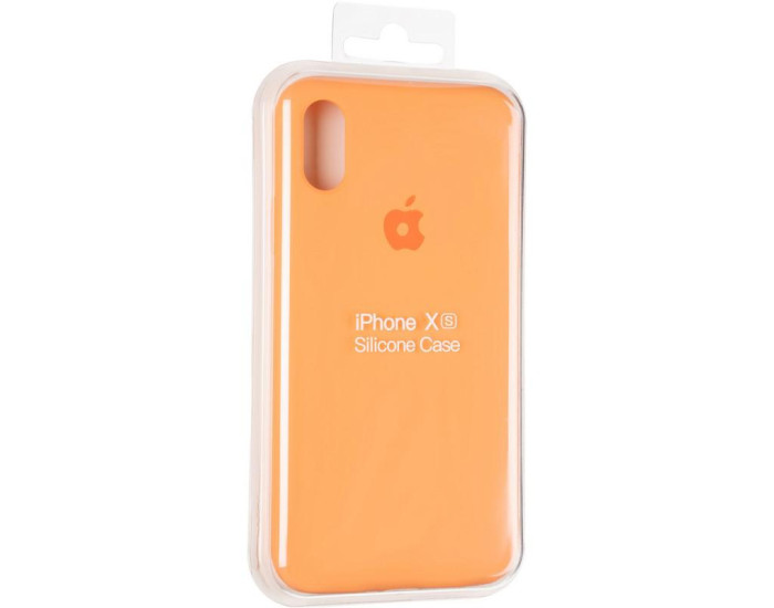 Чехол-силикон оригинал Full Soft Matte iPhone X /XS, Papaya