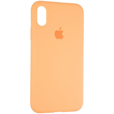 Чехол-силикон оригинал Full Soft Matte iPhone X / XS Papaya
