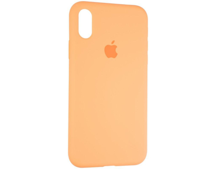 Чехол-силикон оригинал Full Soft Matte iPhone X /XS, Papaya