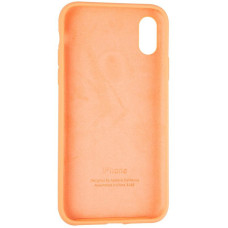Чехол-силикон оригинал Full Soft Matte iPhone X /XS, Papaya