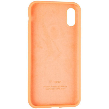 Чехол-силикон оригинал Full Soft Matte iPhone X / XS Papaya