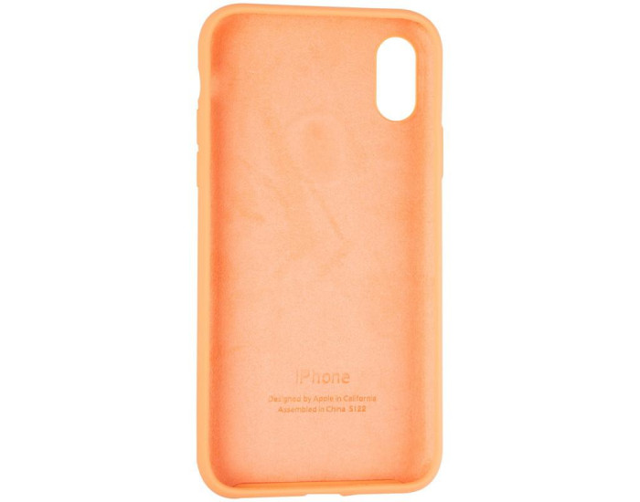 Чехол-силикон оригинал Full Soft Matte iPhone X /XS, Papaya